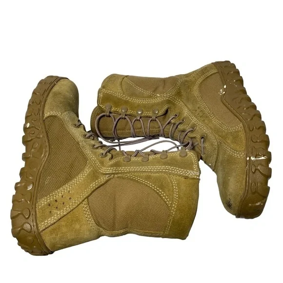 Rocky Boots Steel Toe COYOTE; Military Boots 6.5 M